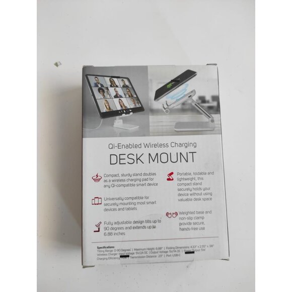 Packard Bell Wireless Charging Desk Mount Phone & Tablet Stand Gift-Ready - Picture 12 of 12